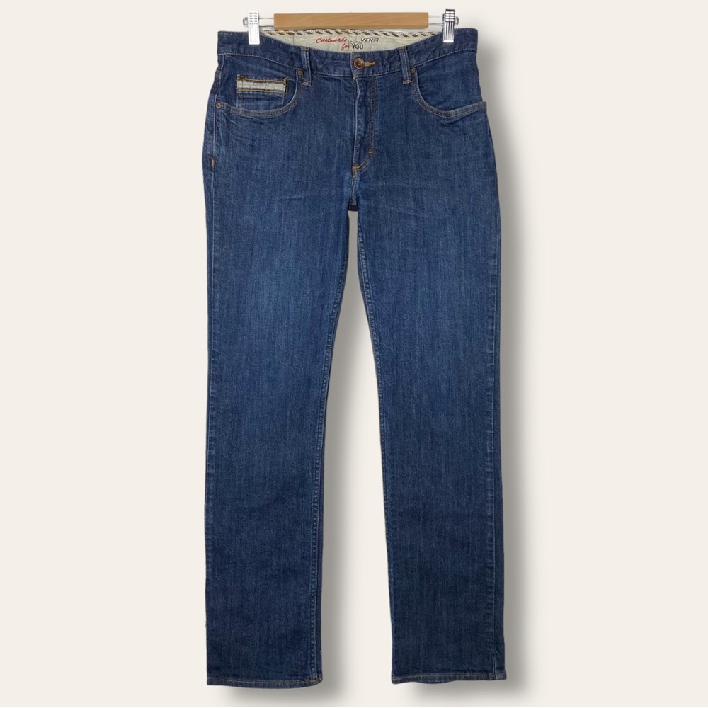 Vans 90’s Customade For You Dark Wash Skinny Straight Leg Skateboarding Jeans